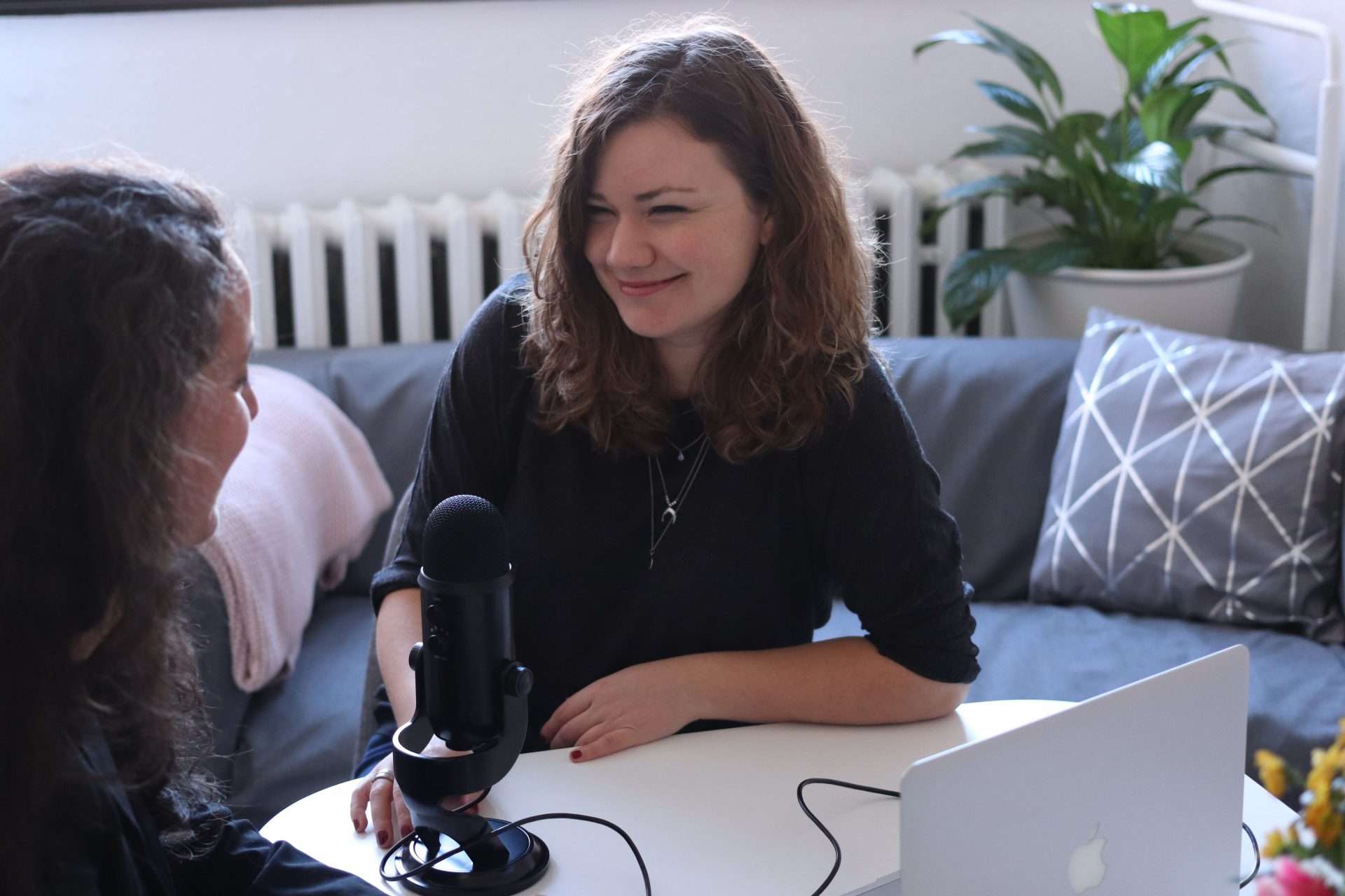 Female podcasters. Image from unsplash